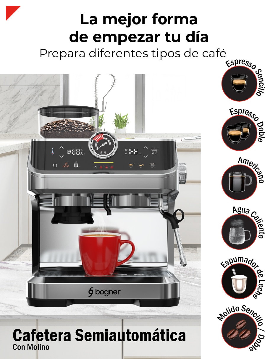Cafetera con molino BECM01 Cafetera con molino BECM01