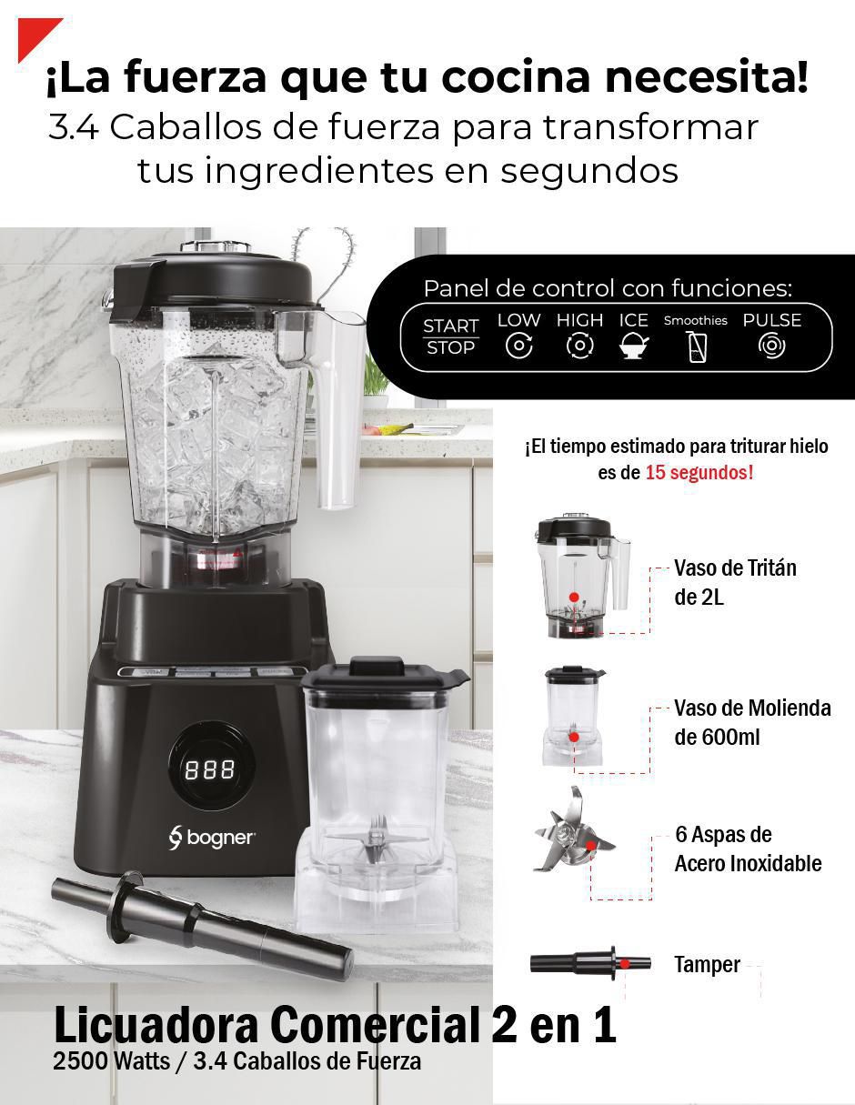 Licuadora Bogner BSB10XG 5 velocidades