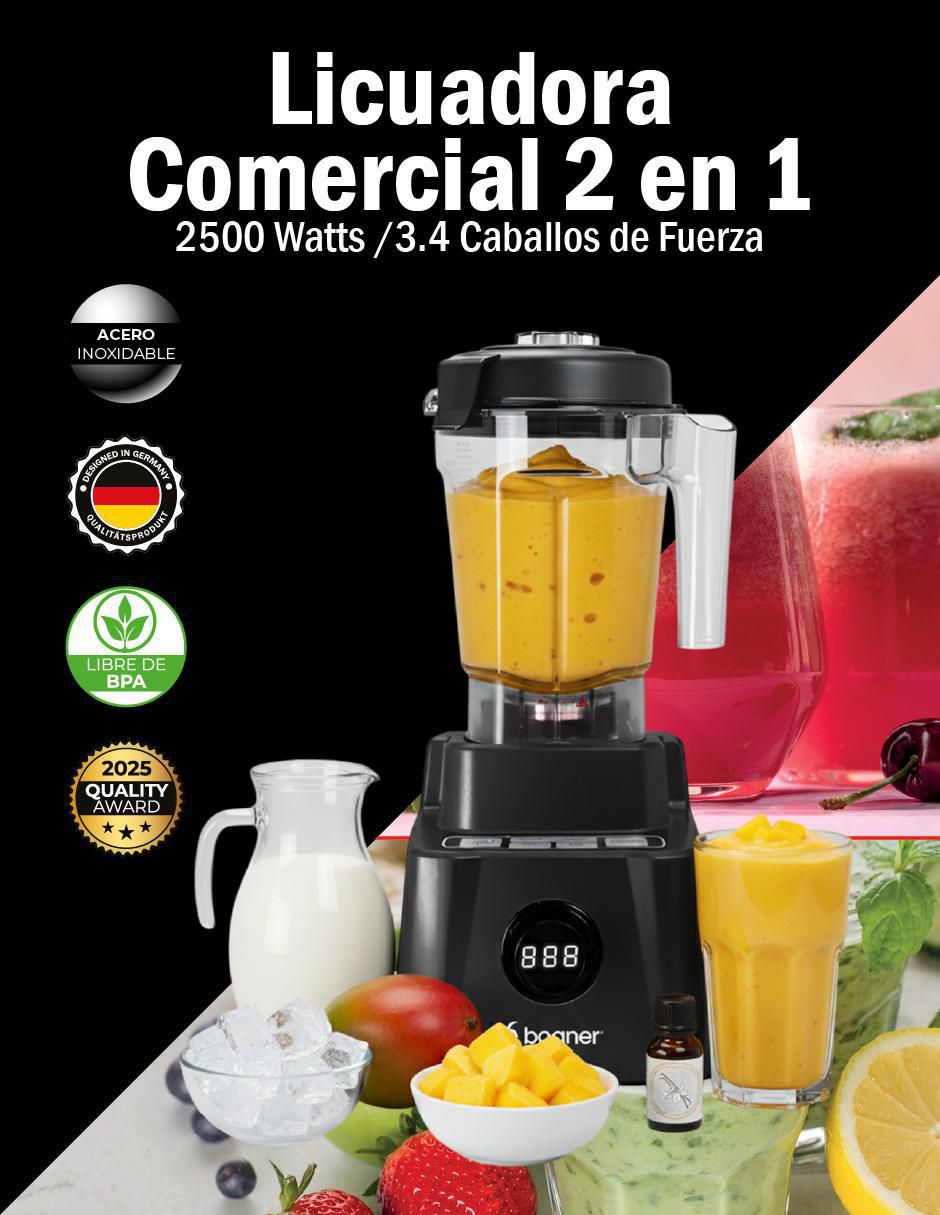 Licuadora Bogner BSB10XG 5 velocidades