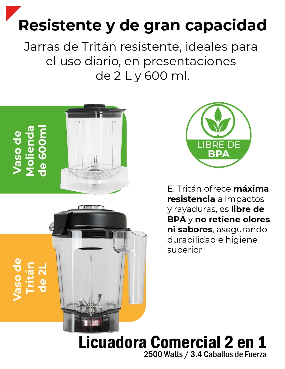 Licuadora Bogner BSB10XG 5 velocidades