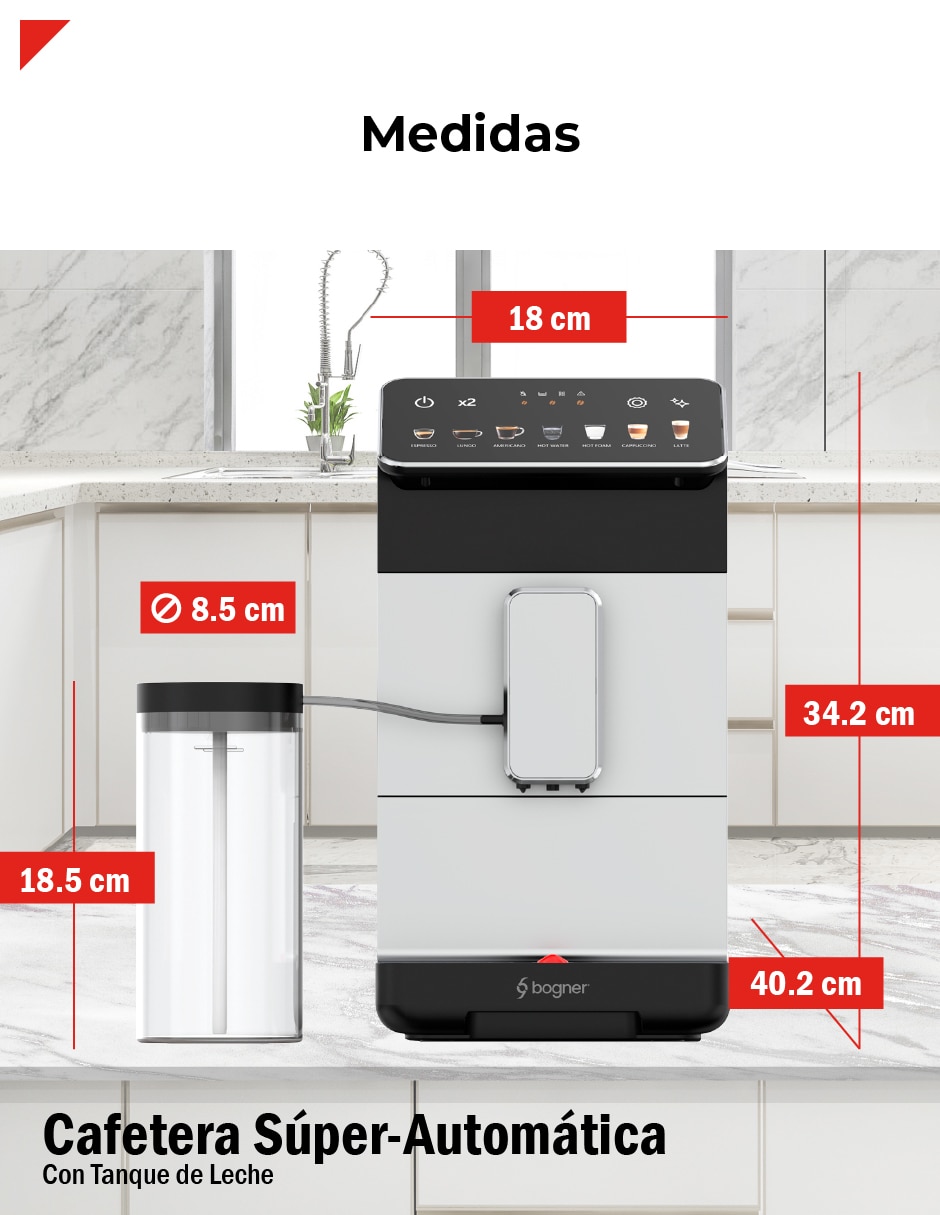 Cafetera super automática becm02s 8