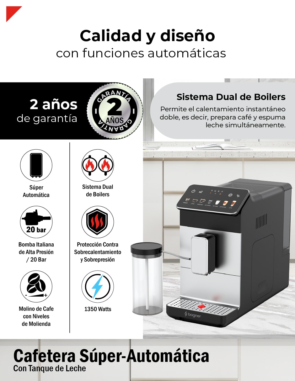 Cafetera super automática becm02s 7