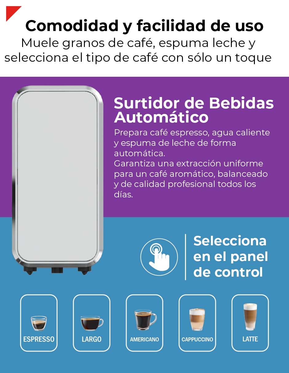 Cafetera super automática becm02s