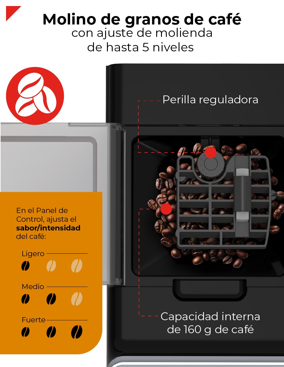 Cafetera super automática becm02s 6