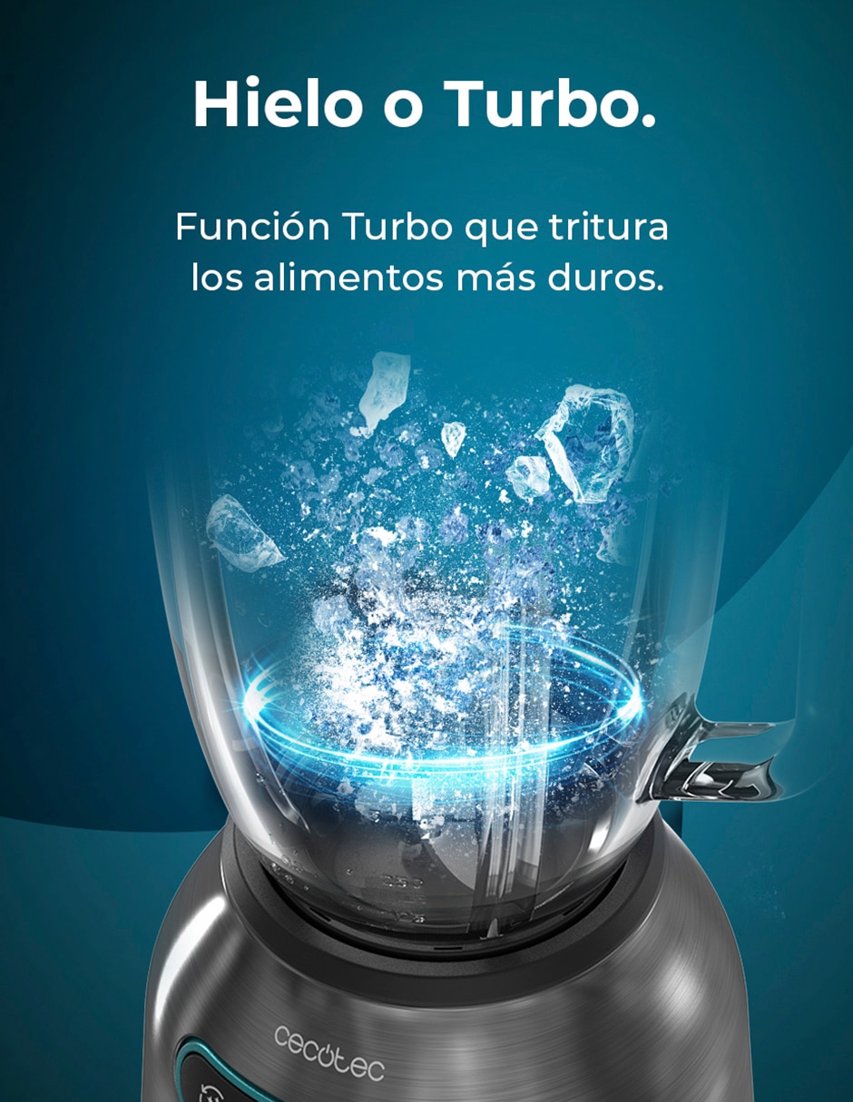 Licuadora Power Black Titanium 2200 Max Smooth 3 velocidades 6