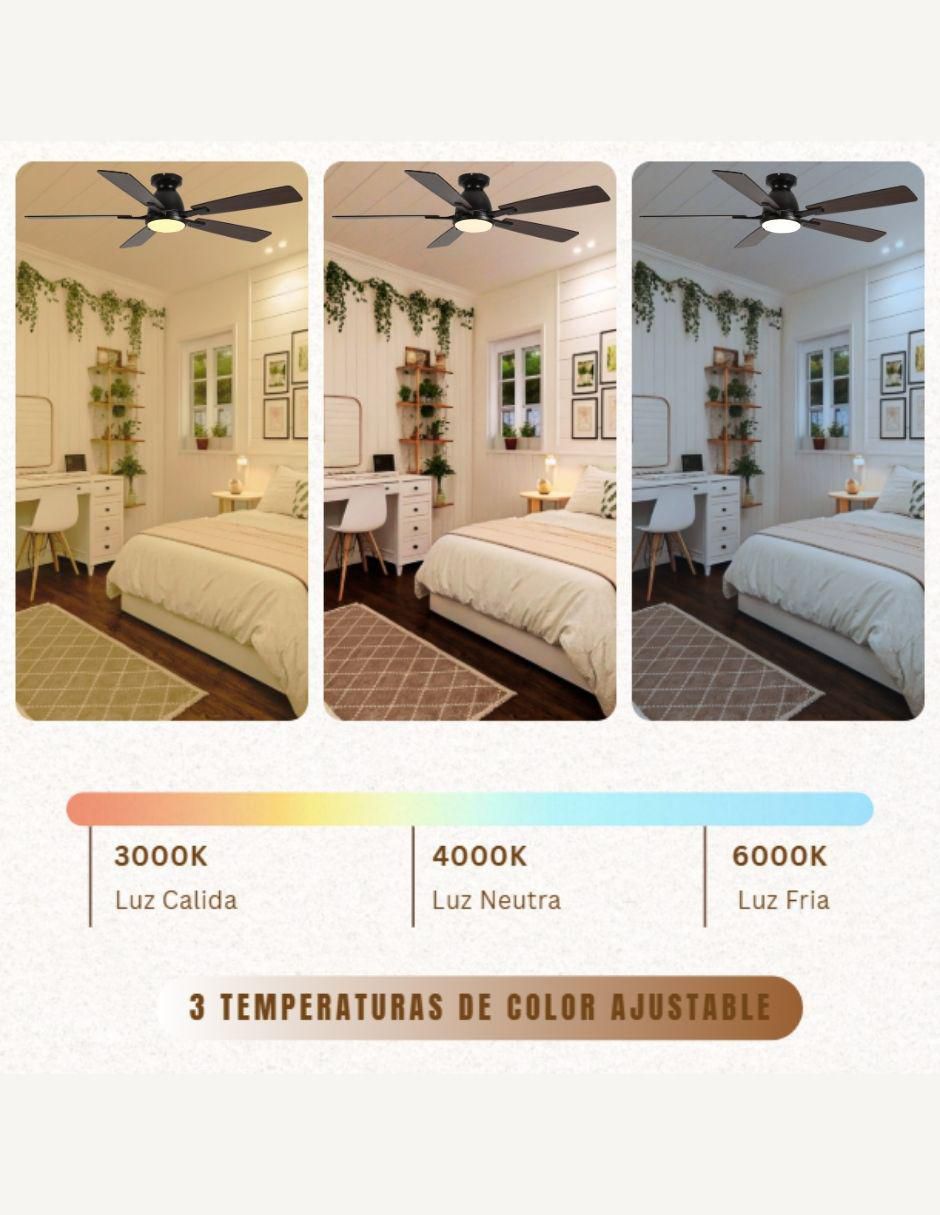 Ventilador de techo con control remoto 6 velocidades Ventilador de techo con control remoto 6 velocidades