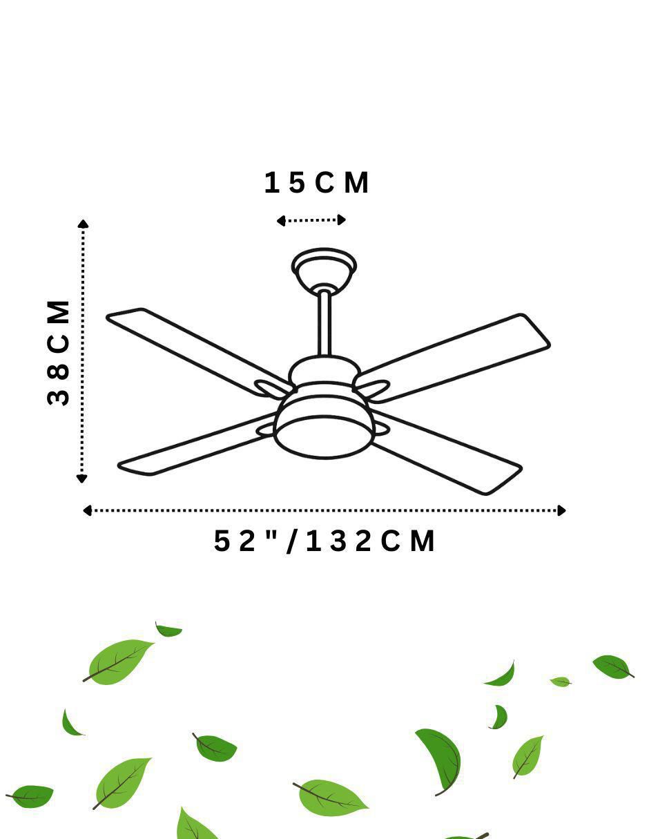Ventilador de techo Megaluz con control remoto 6 velocidades