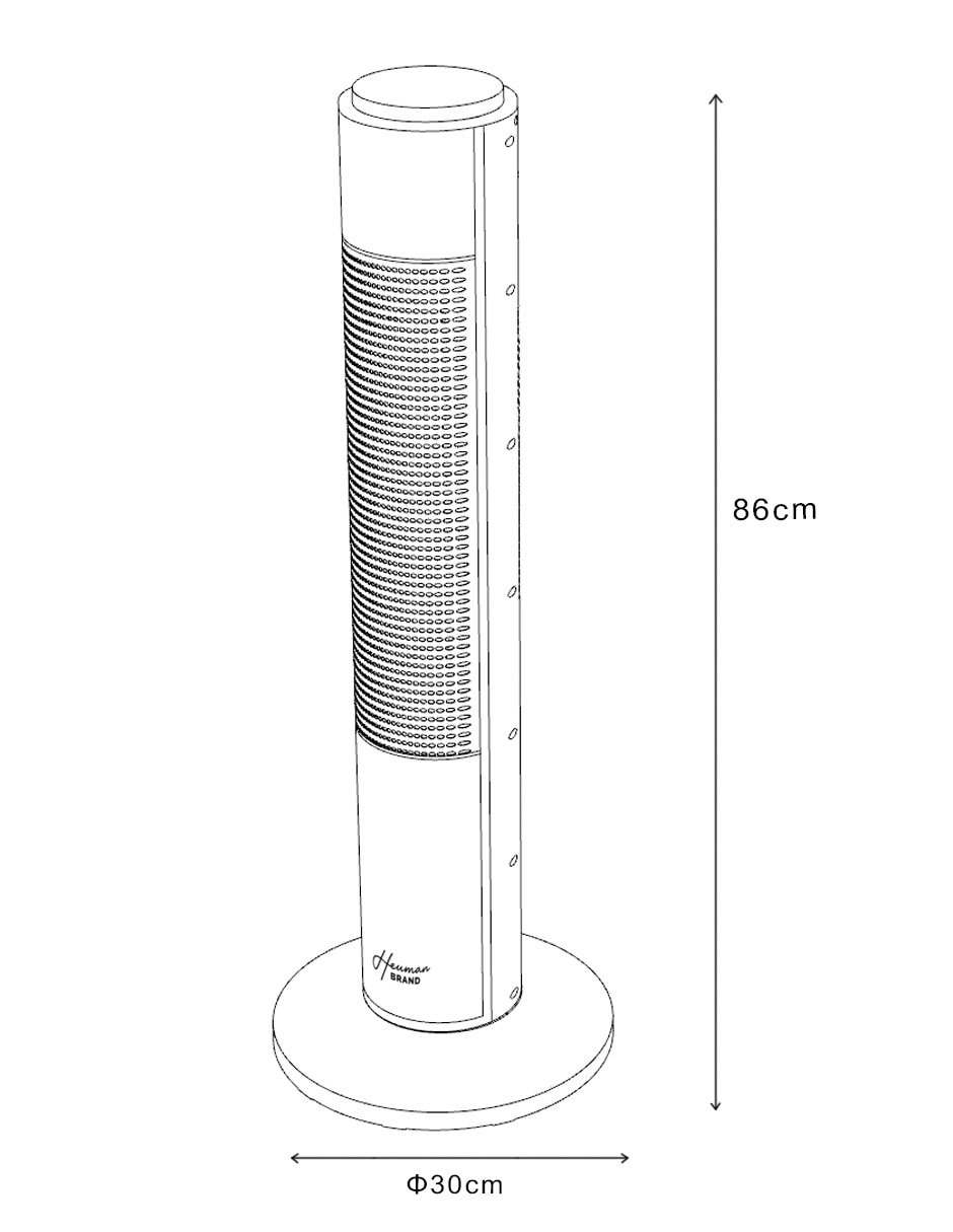 Ventilador torre automático de 120 V 10