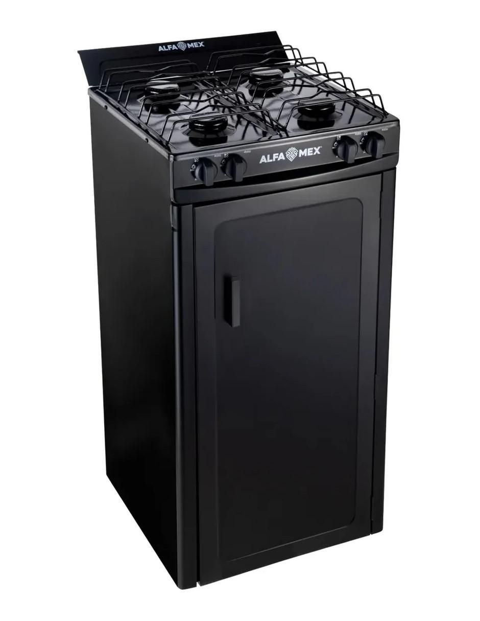 Parrilla de gas Alfamex 211-4-negro de peltre