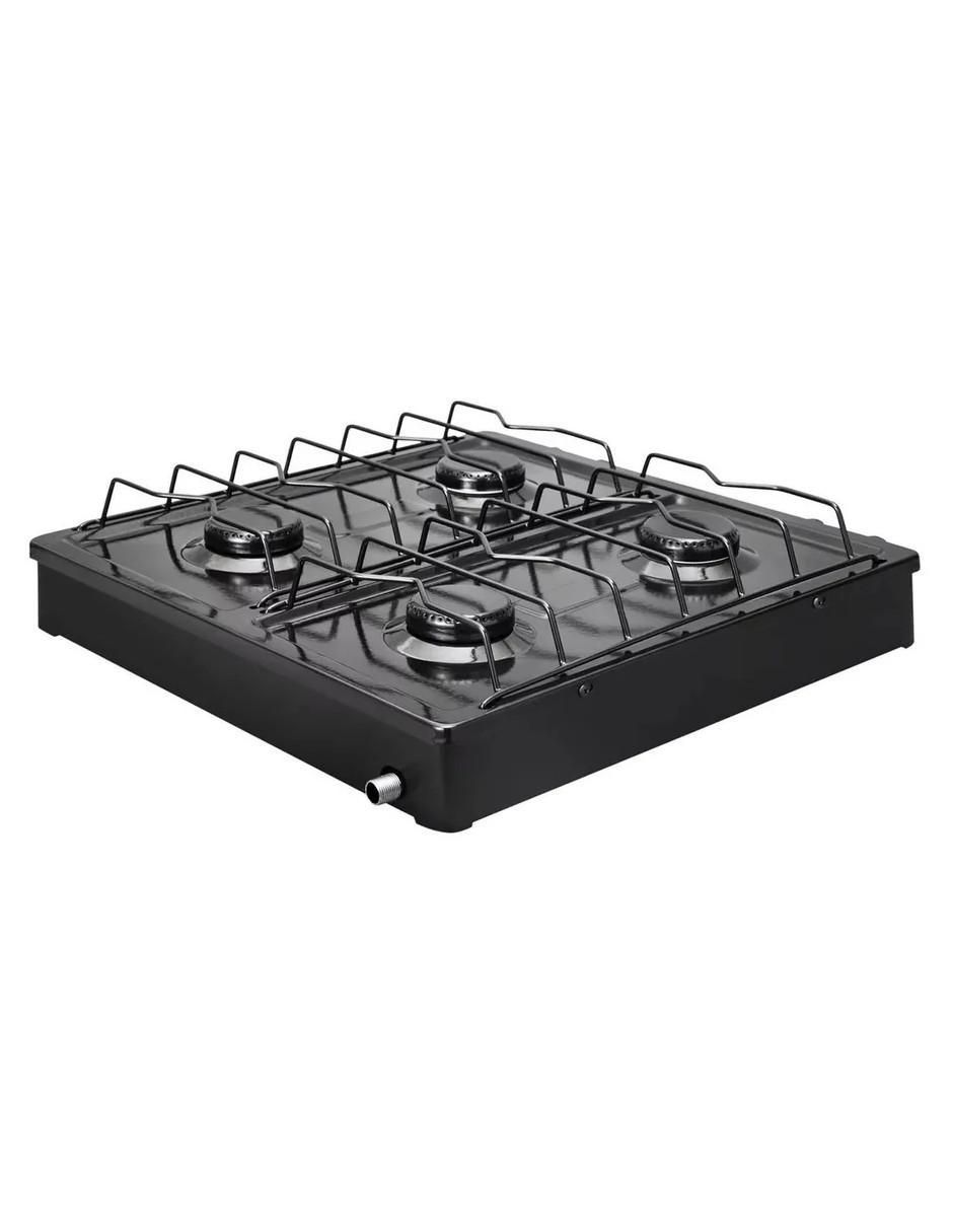 Parrilla de gas 311-4-negro de acero porcelanizado
