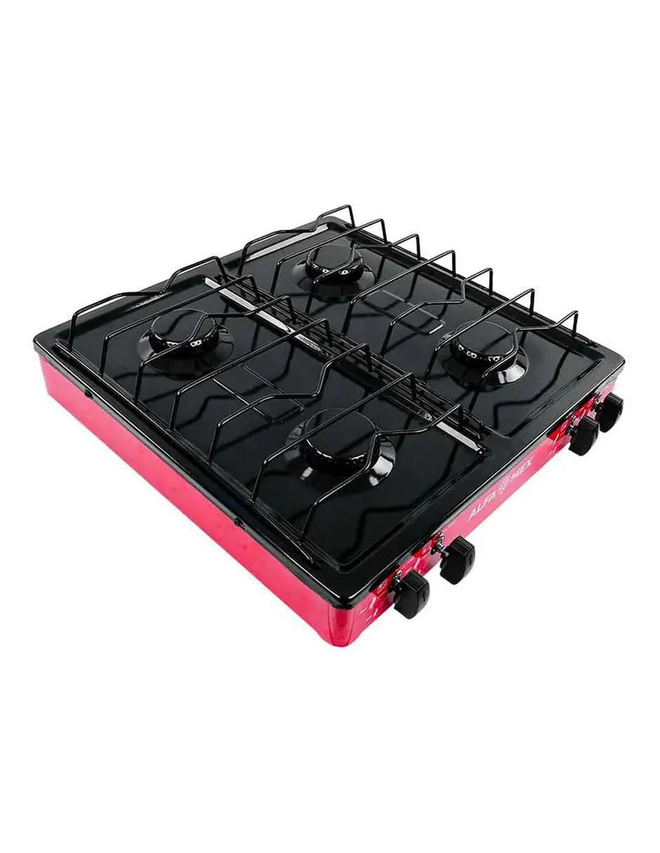 Parrilla de gas 311-5-Rojo de acero porcelanizado