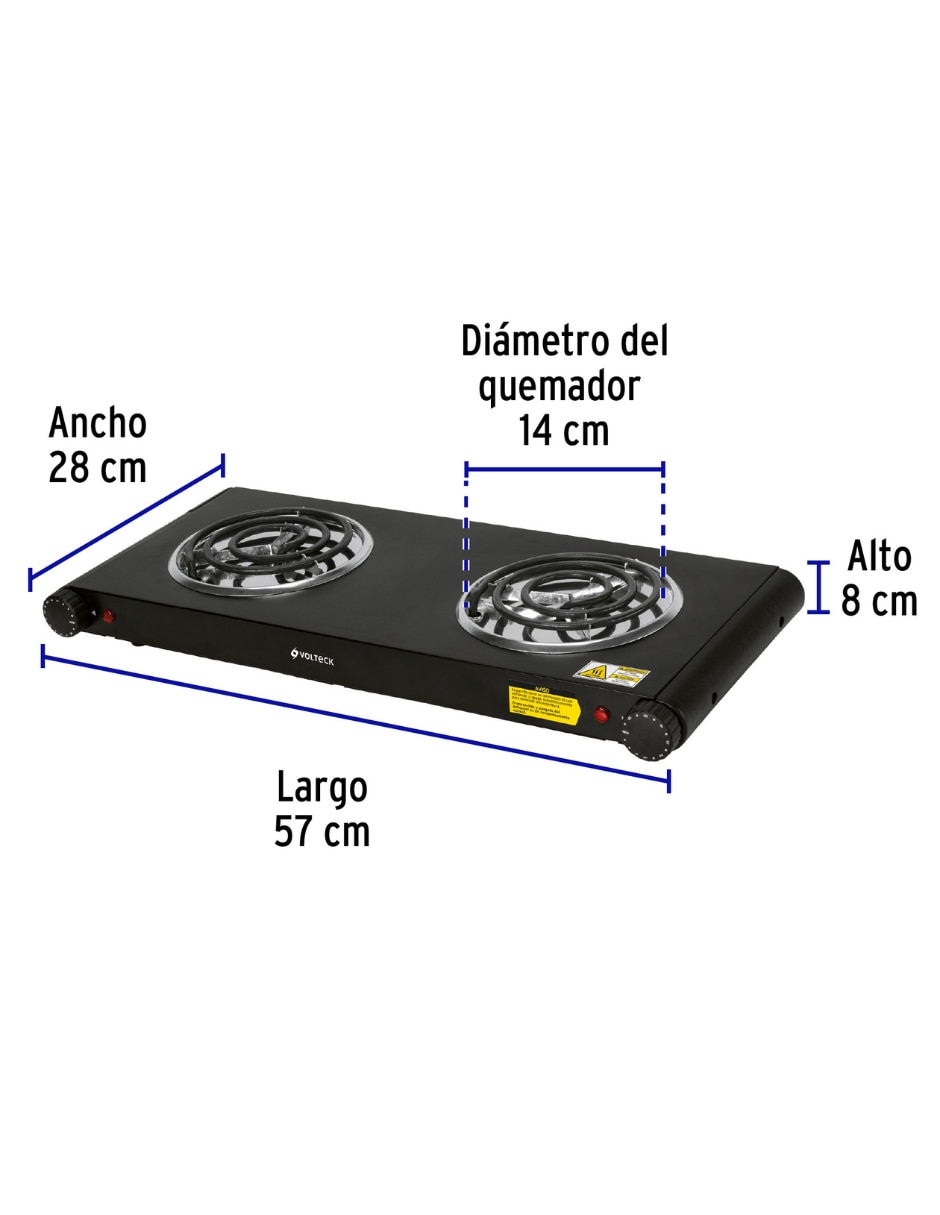 Parrilla eléctrica Pael-2C de acero inoxidable 10