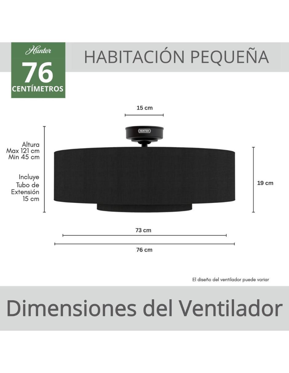 Ventilador de techo Hunter Fan con control remoto 3 velocidades