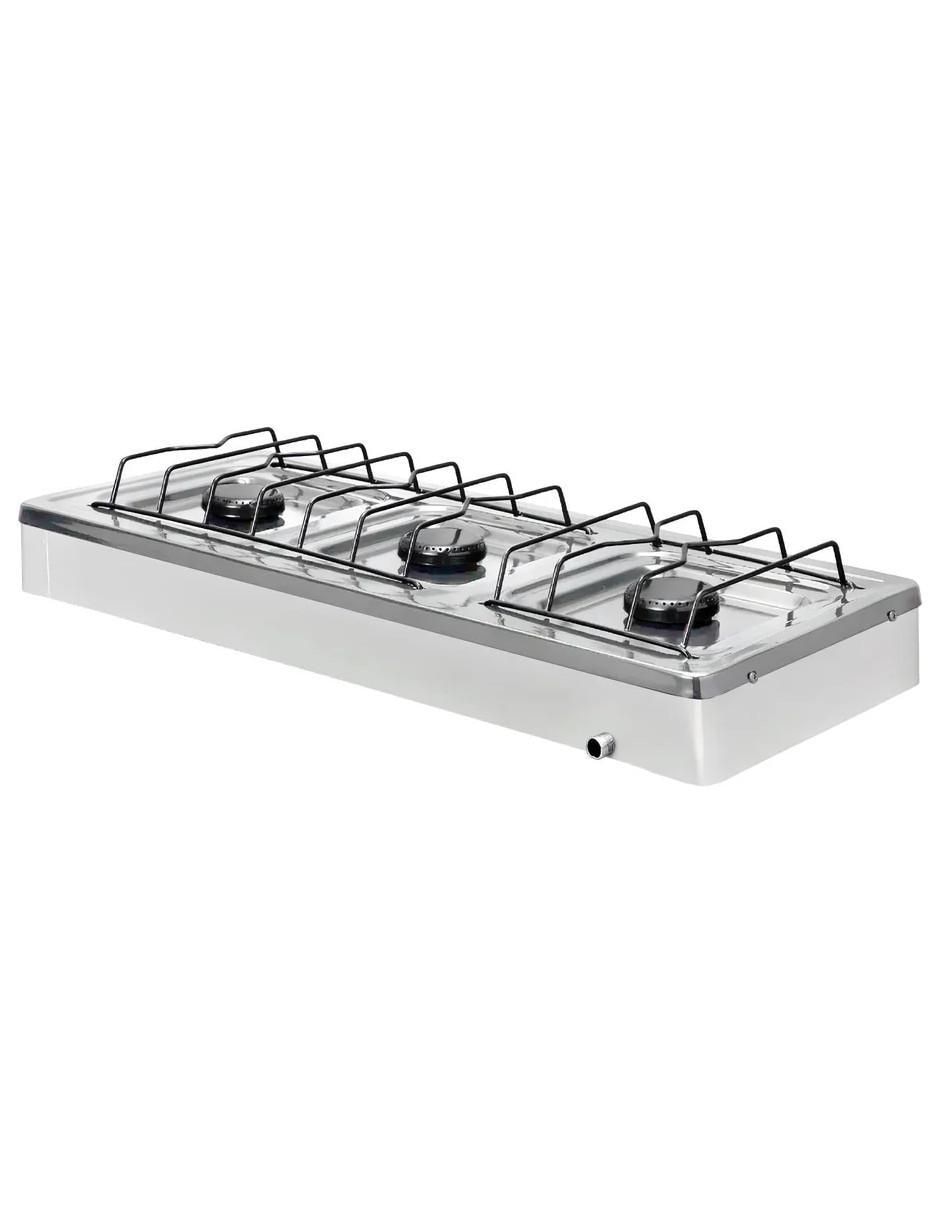 Parrilla de gas 612-6-blanco de acero inoxidable