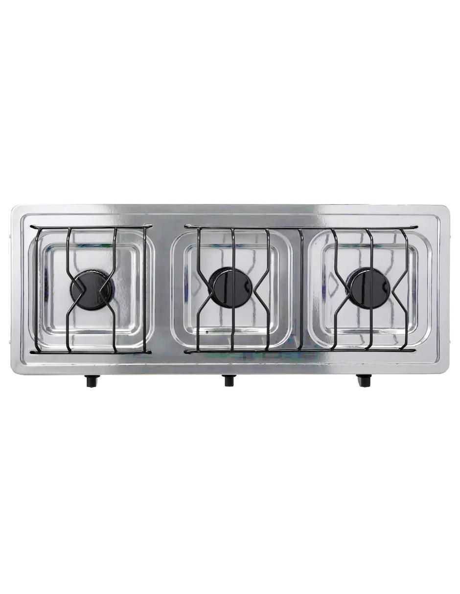 Parrilla de gas 612-6-blanco de acero inoxidable