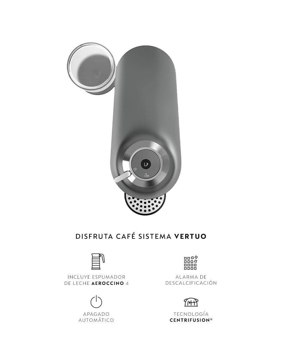 Cafetera Onpack Mornings Vertuo Pop Deluxe Titan Cafetera Onpack Mornings Vertuo Pop Deluxe Titan
