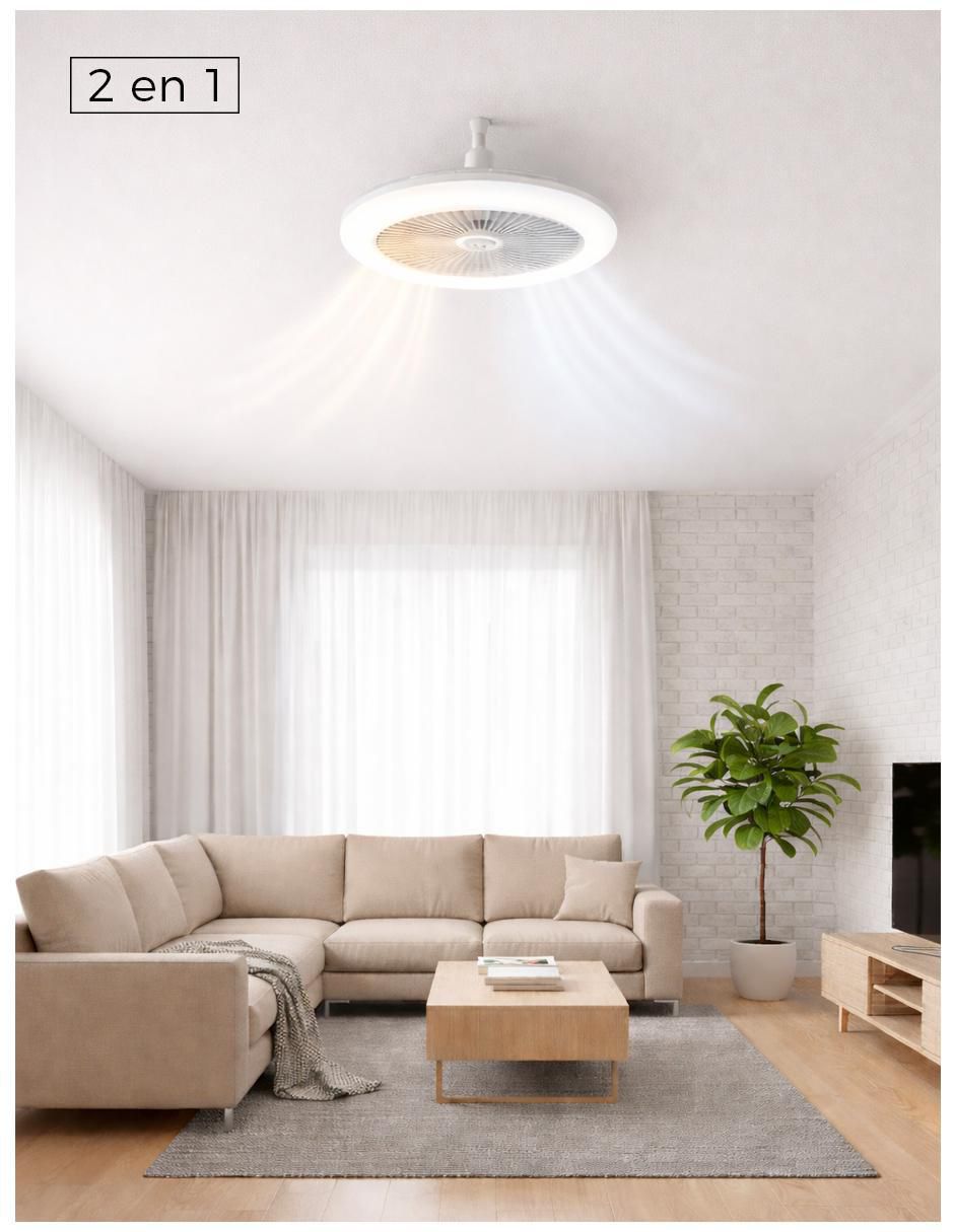 Ventilador 2 en 1 Dosyu Technology con control remoto 3 velocidades