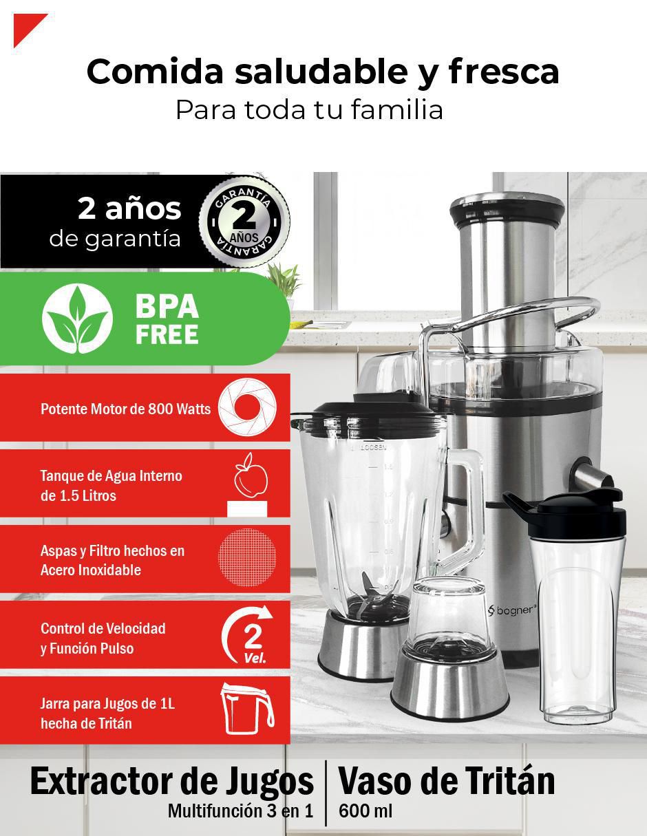 Extractor de jugo 800 W 10