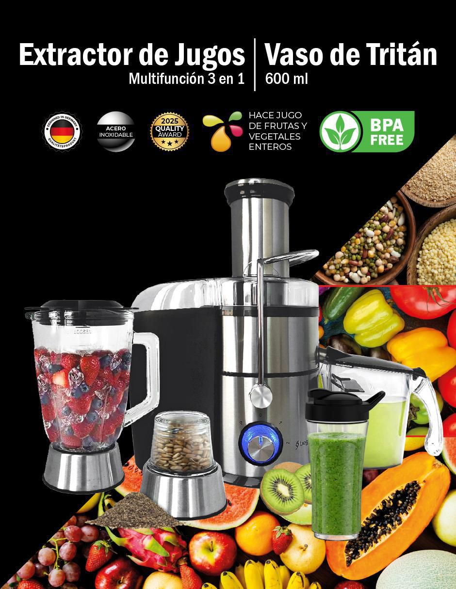 Extractor de jugo 800 W 15