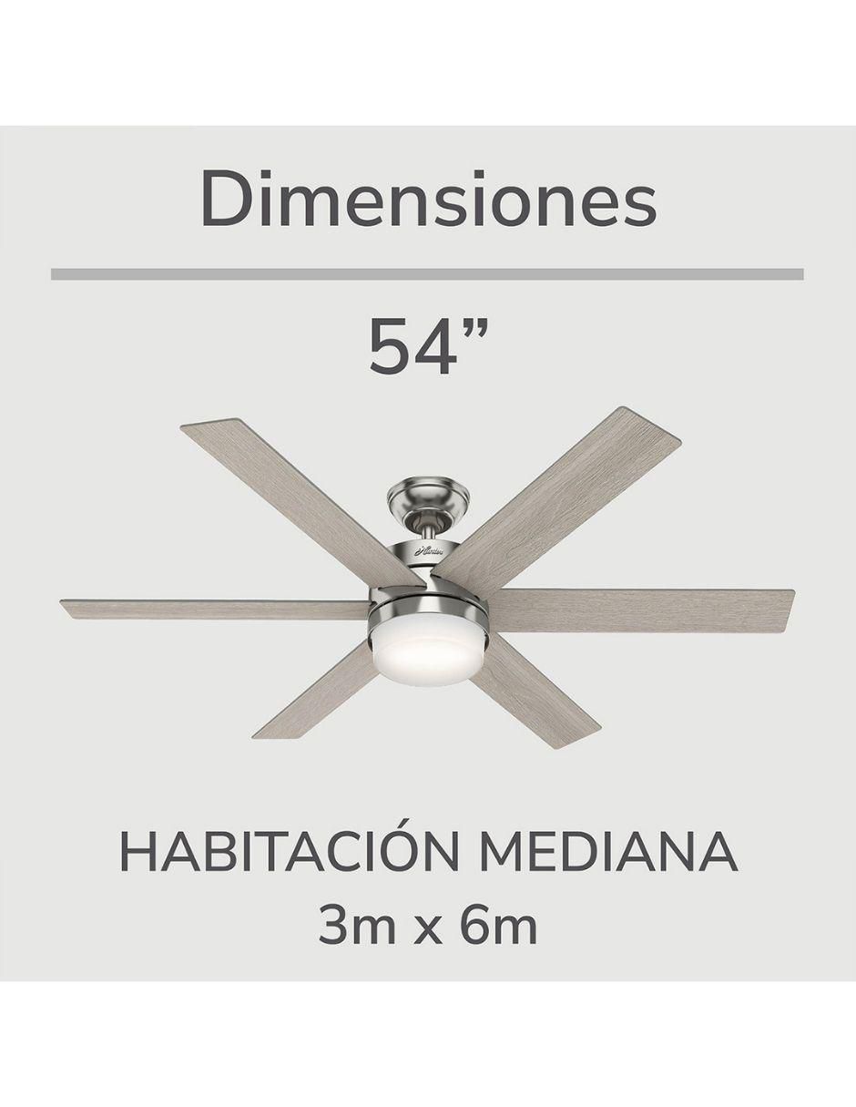 Ventilador de techo con control remoto 3 velocidades 10
