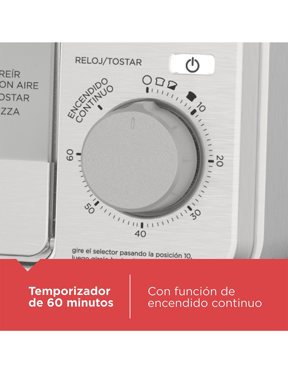 Horno eléctrico freidora TO8235 Titánxg 32 L 7