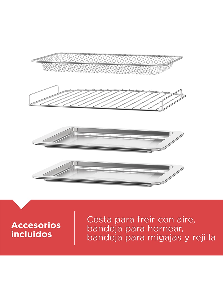 Horno eléctrico freidora Black + Decker Crisp 'N Bake 16 L