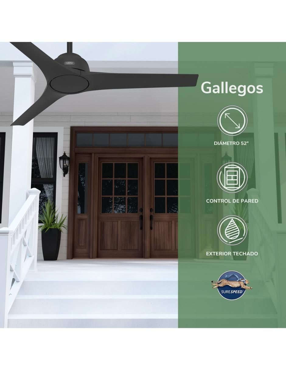 Ventilador de techo con control remoto 3 velocidades 2