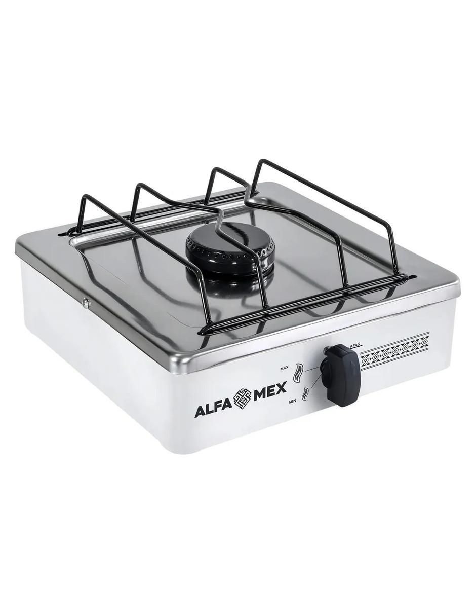 Parrilla de gas 603-6-blanco de acero inoxidable