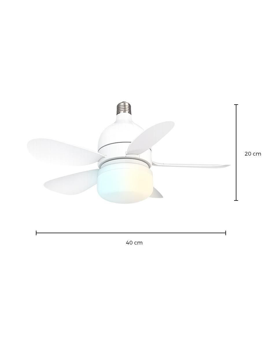 Set ventilador 2 en 1 con control remoto 3 velocidades 5
