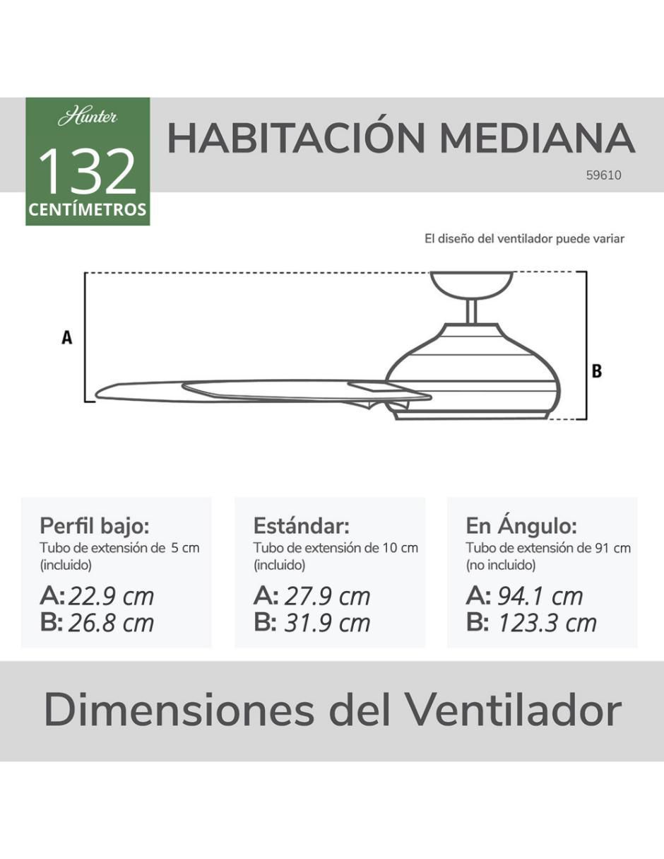 Ventilador de techo Hunter Fan 3 velocidades