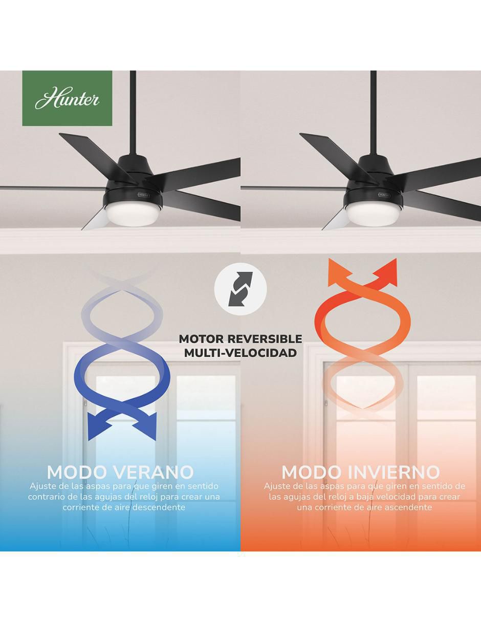 Ventilador de techo Hunter Fan 3 velocidades