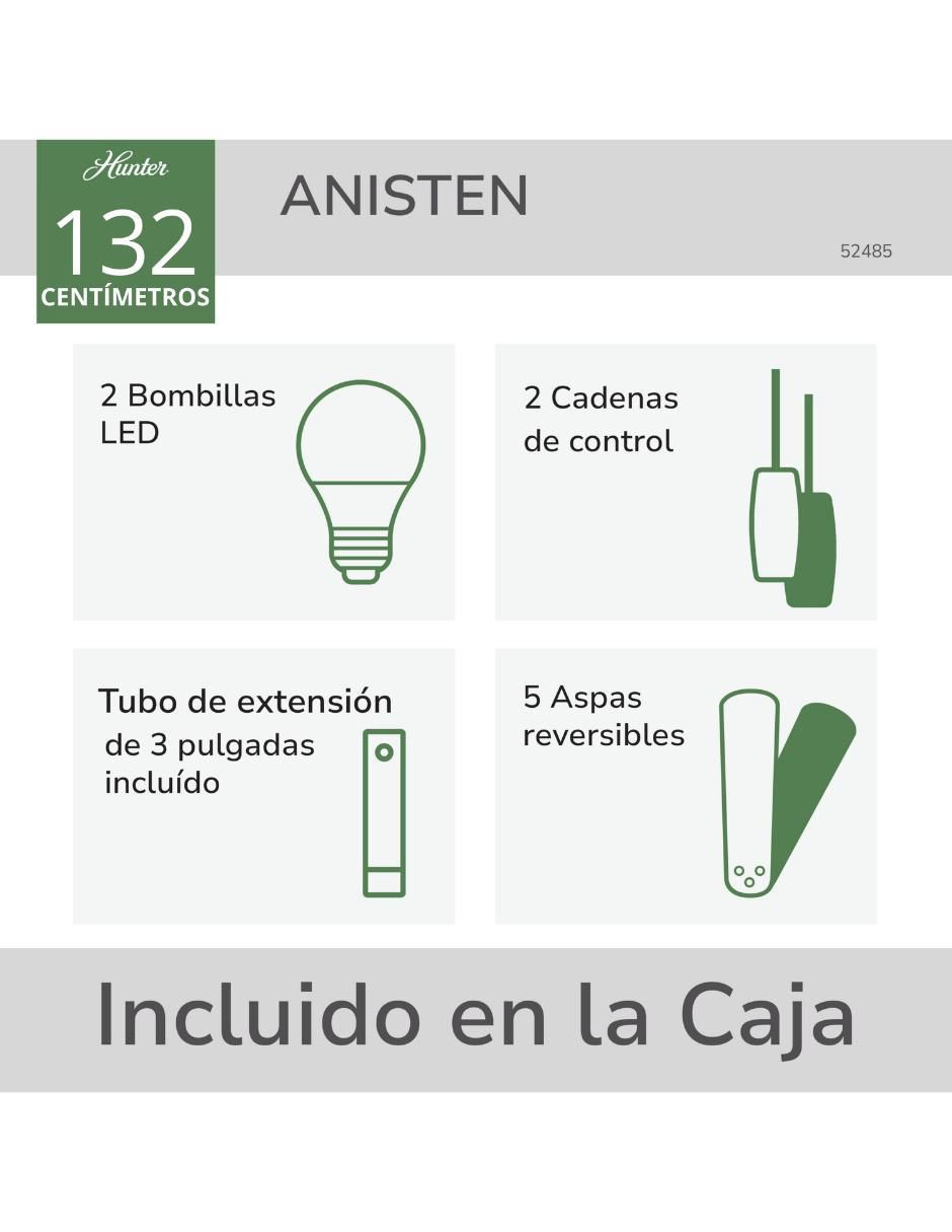 Ventilador de techo 3 velocidades