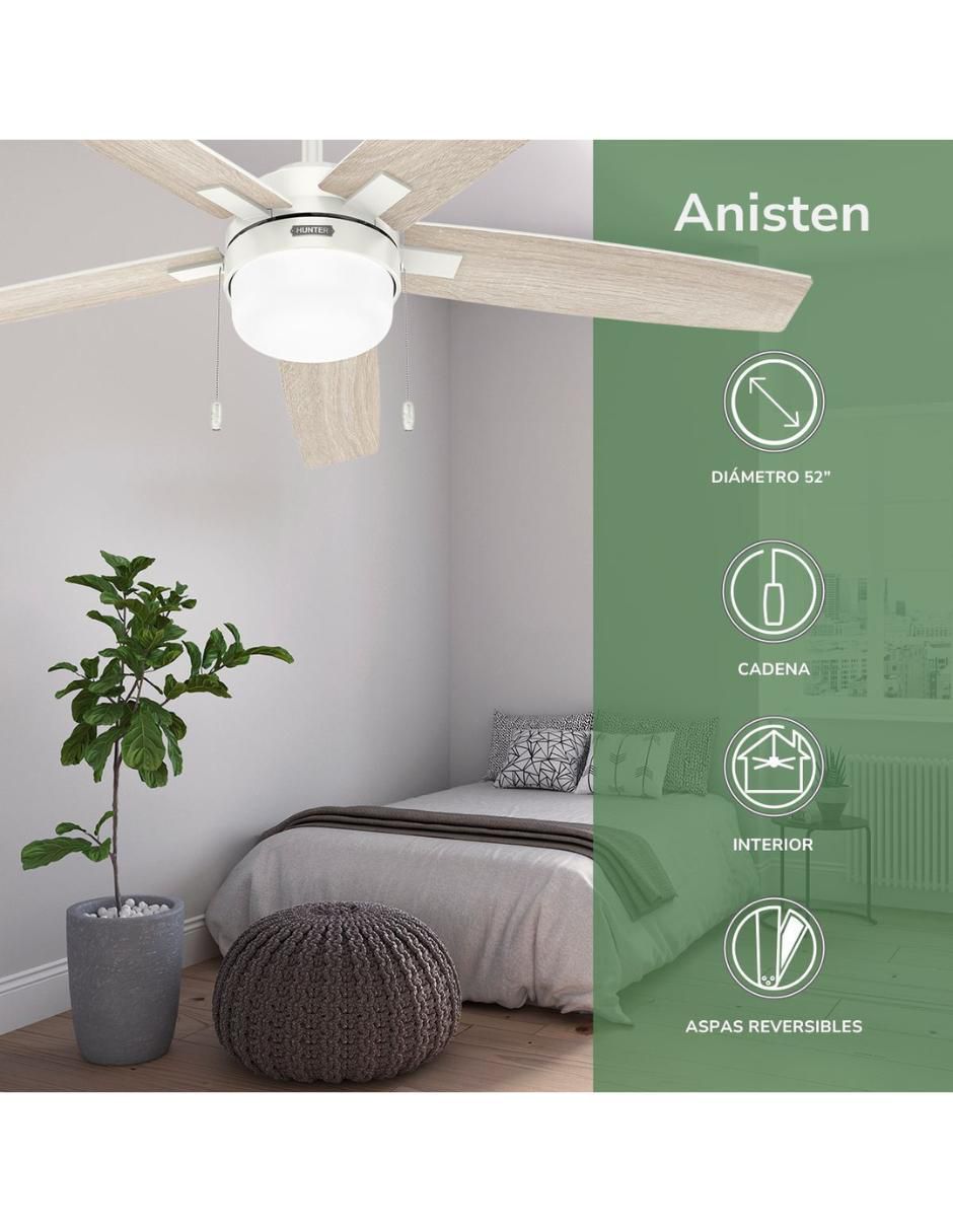 Ventilador de techo Hunter Fan 3 velocidades