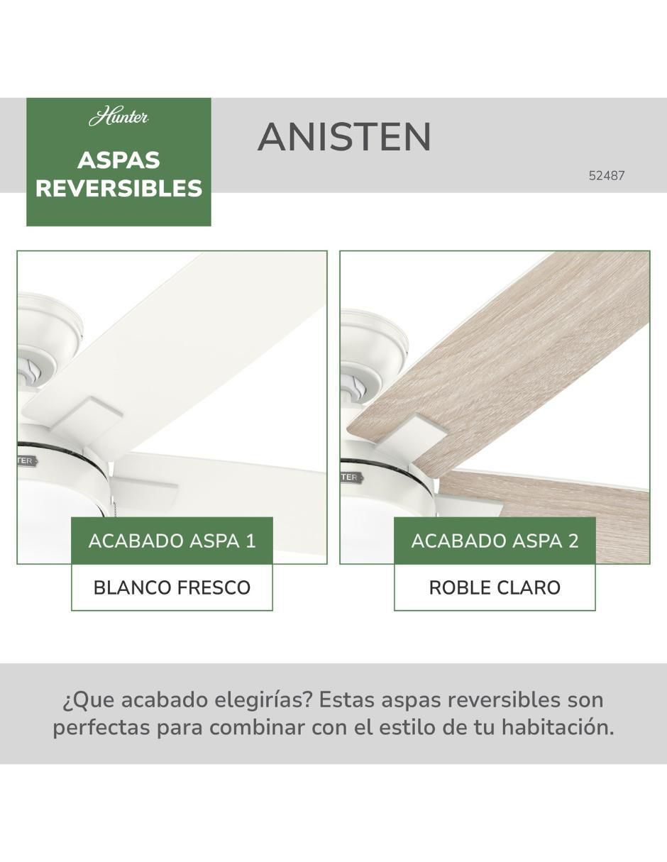 Ventilador de techo Hunter Fan 3 velocidades