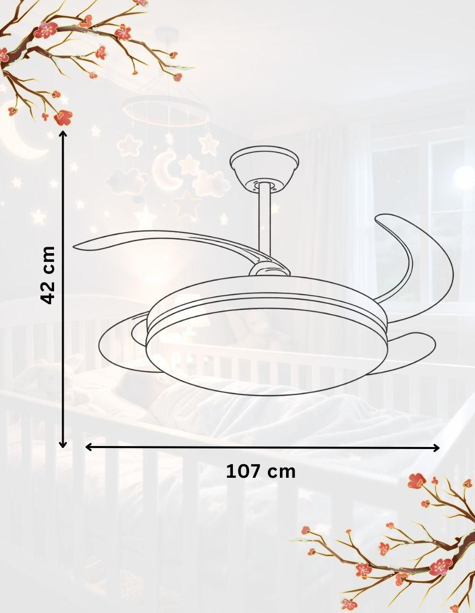 Ventilador de techo con control remoto 6 velocidades 8
