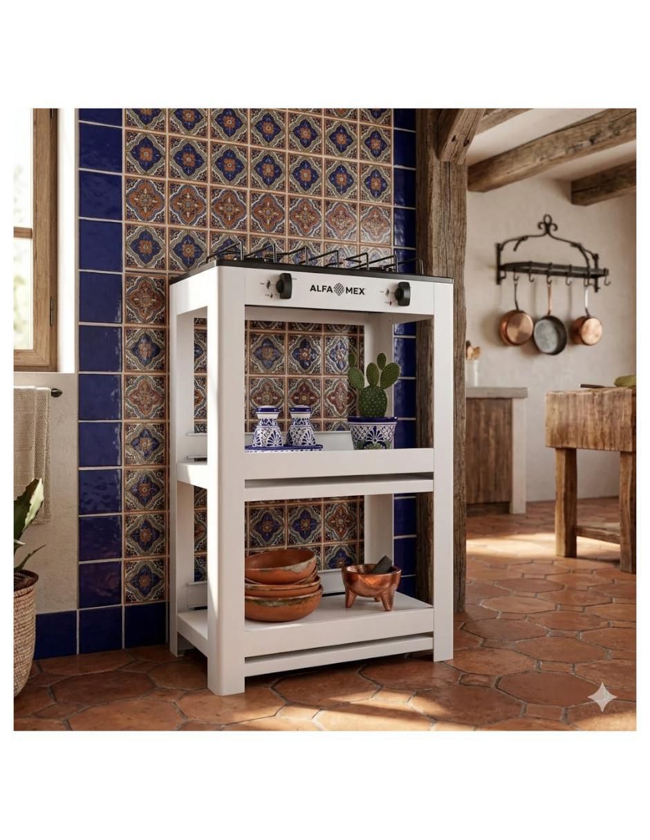 Parrilla de gas 403-6-blanco de acero porcelanizado Parrilla de gas 403-6-blanco de acero porcelanizado