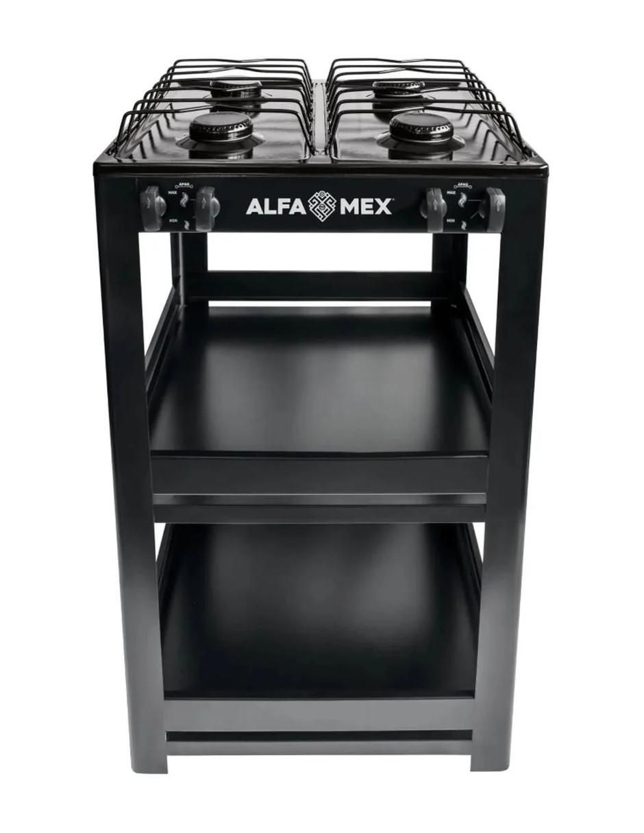 Parrilla de gas 411-4-negro de acero porcelanizado Parrilla de gas 411-4-negro de acero porcelanizado