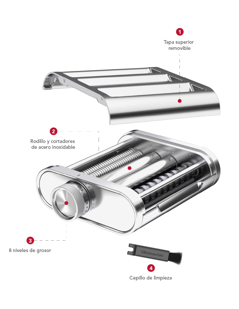 Accesorio rodillo para pasta ksm3mpa 2