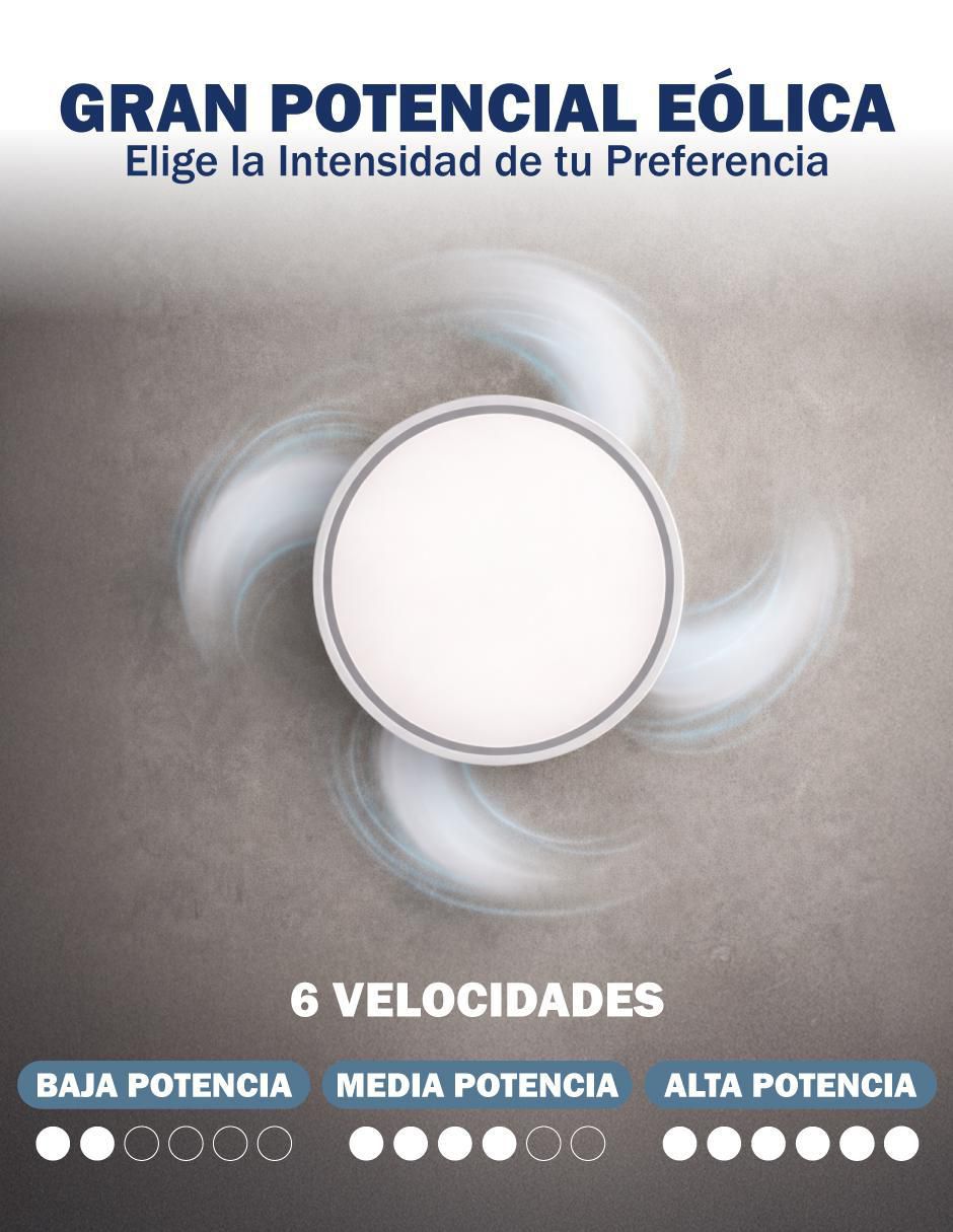 Ventilador de techo skycare con control remoto 6 velocidades