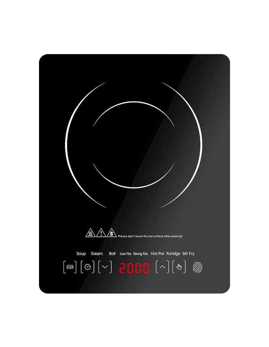 Parrilla eléctrica de acero inoxidable y vidrio 1