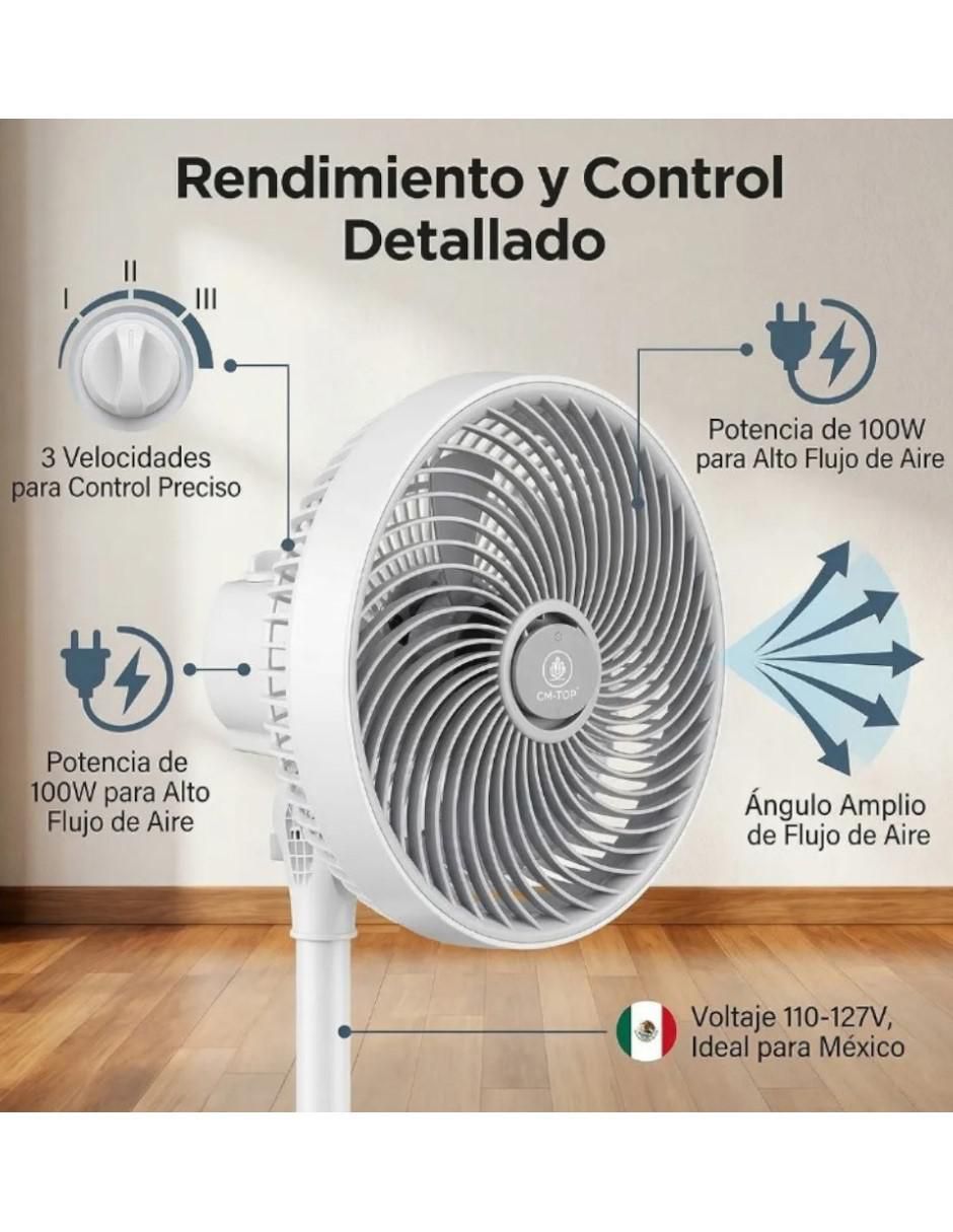 Ventilador de piso 3 velocidades 5