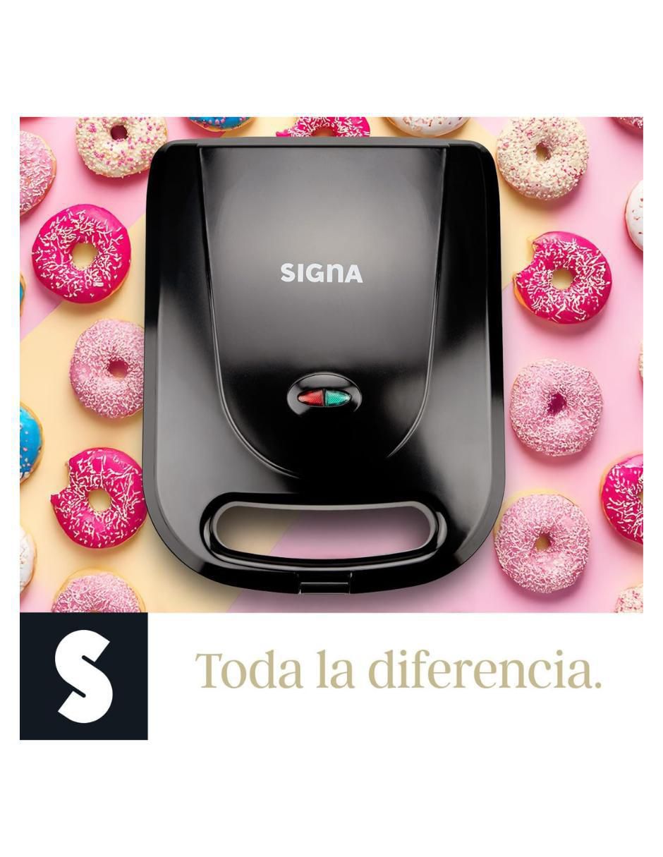 Máquina donas Signa Máquina eléctrica mini donas antiadherente 12 porciones