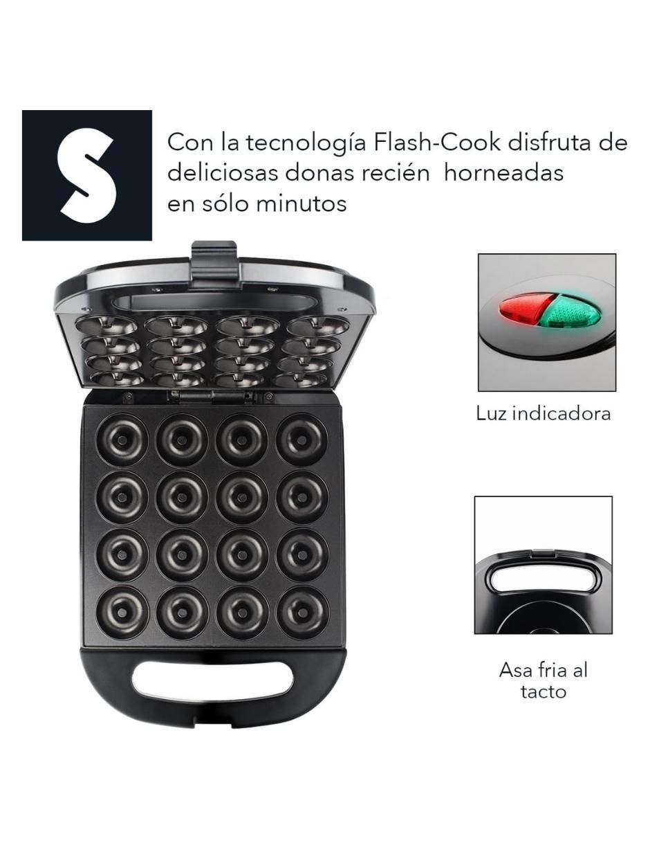 Máquina donas Signa Máquina eléctrica mini donas antiadherente 12 porciones