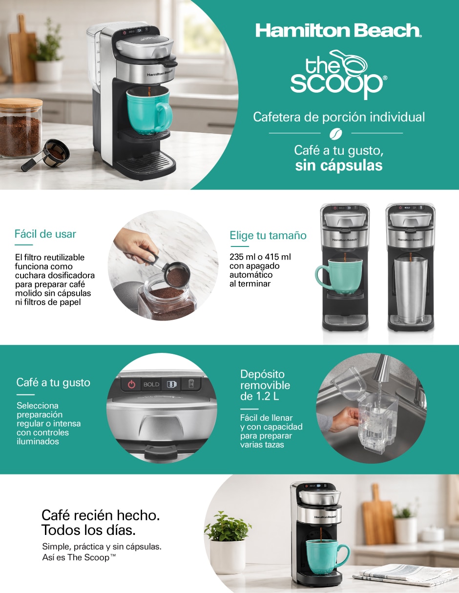 Cafetera de goteo The Scoop 49987 8