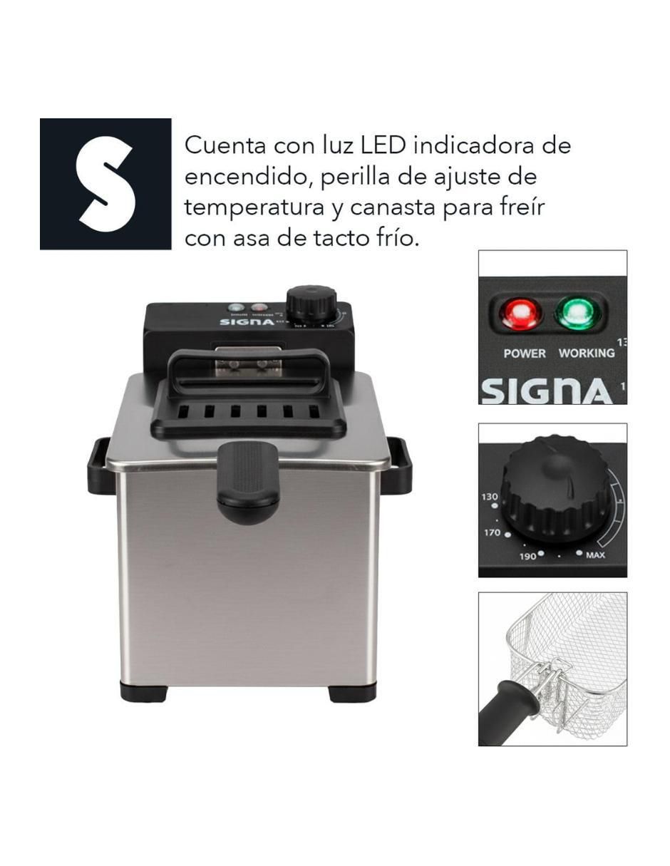 Freidora de aceite con compartimento único Signa 3.5 L