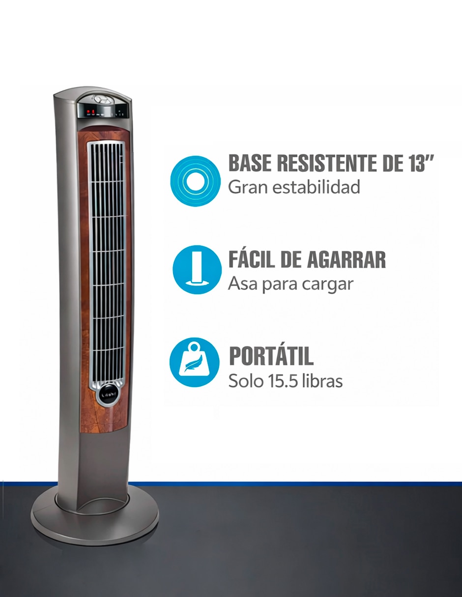 Ventilador de torre con control remoto 3 velocidades 4