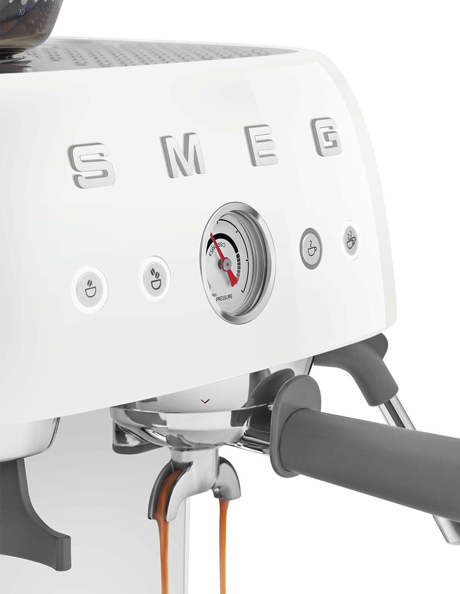 Cafetera con molino Smeg 50´s Style EGF03WHUS
