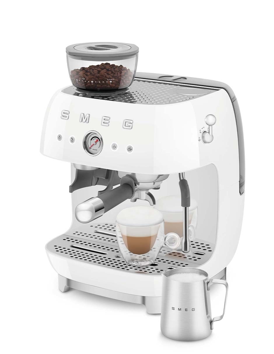 Cafetera con molino Smeg 50´s Style EGF03WHUS