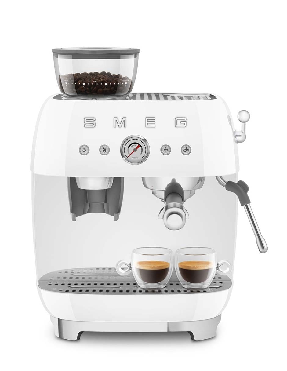 Cafetera con molino Smeg 50´s Style EGF03WHUS