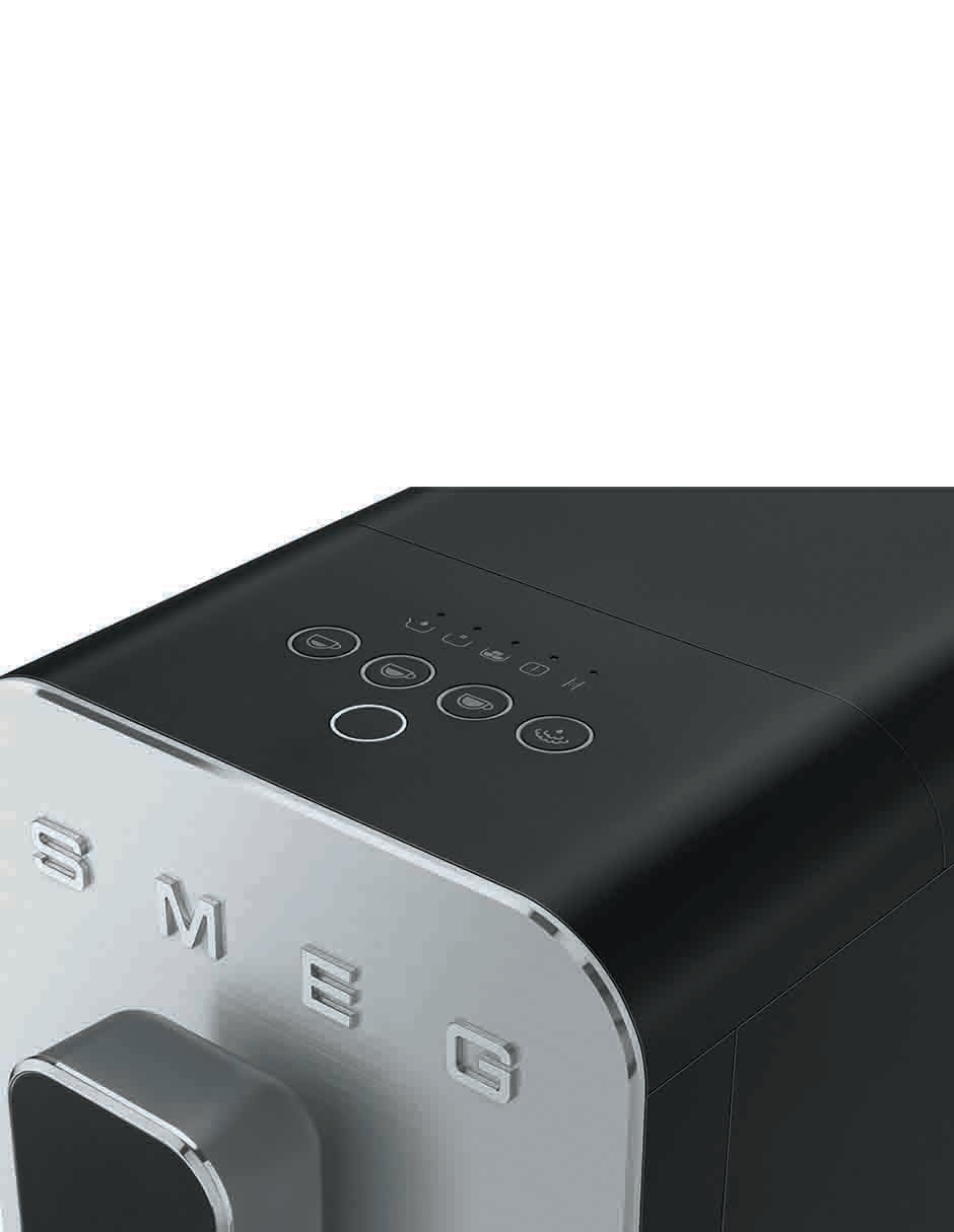Cafetera con molino Smeg Collezione BCC12BLMUS